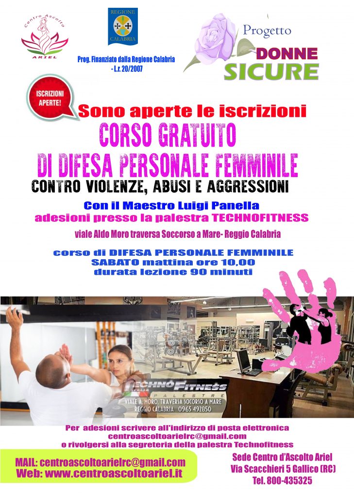 AUTODIFESA SETT 2022 DONNE SICURE