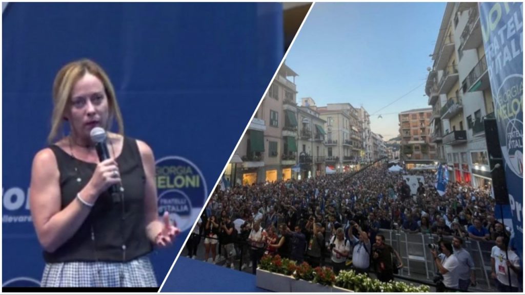 Giorgia Meloni a Cosenza