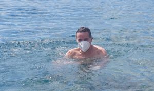 Klaus Davi mascherina mare