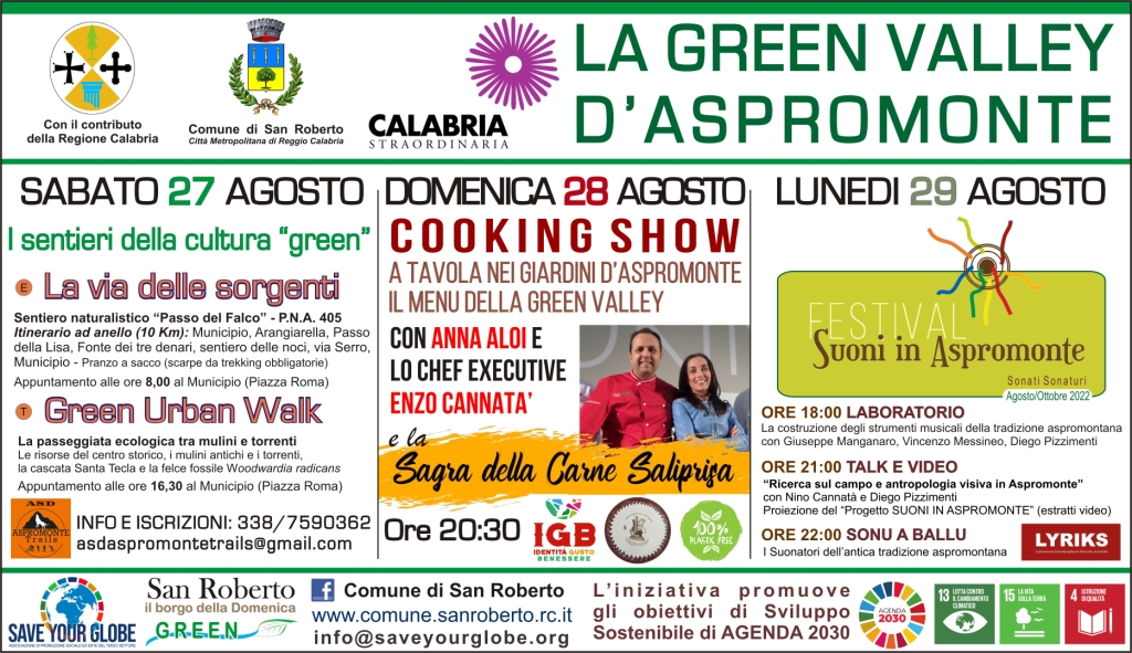 Locandina GREEN VALLEY D’ASPROMONTE A SAN ROBERTO