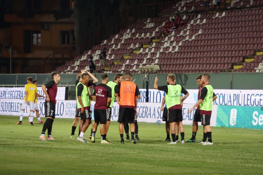 Reggina-Sudtirol riscaldamento