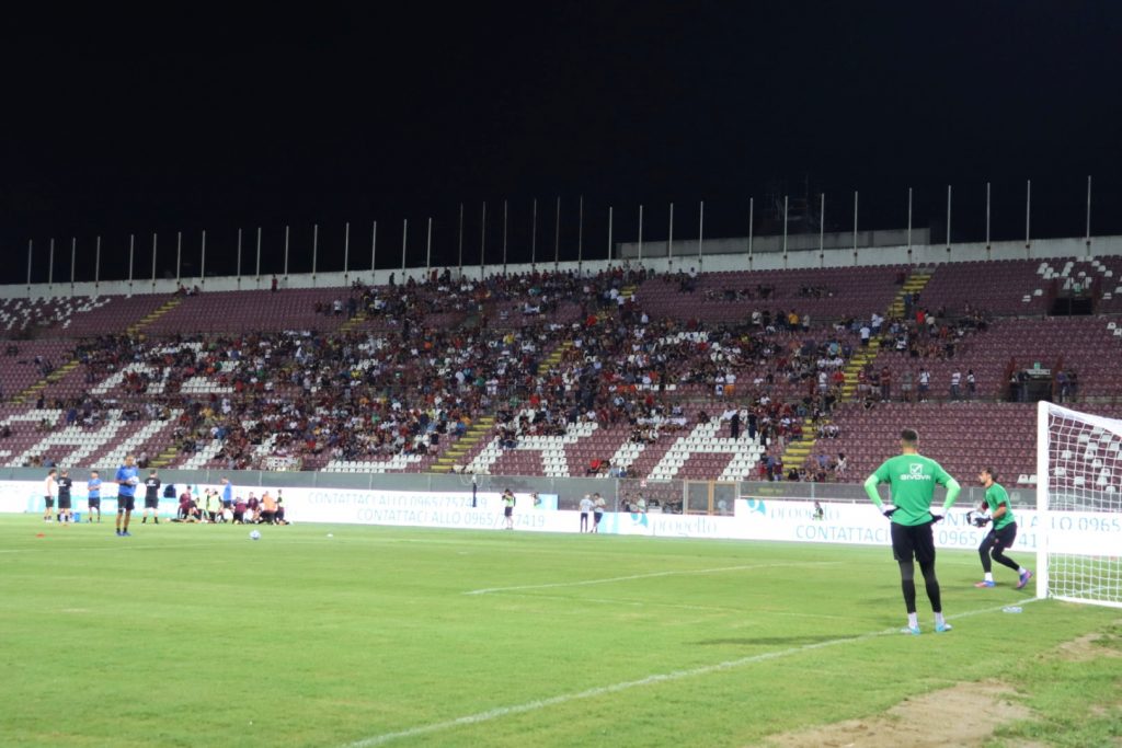 Reggina-Sudtirol riscaldamento