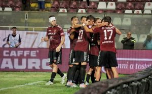 Reggina-Sudtirol esultanza gol fabbian