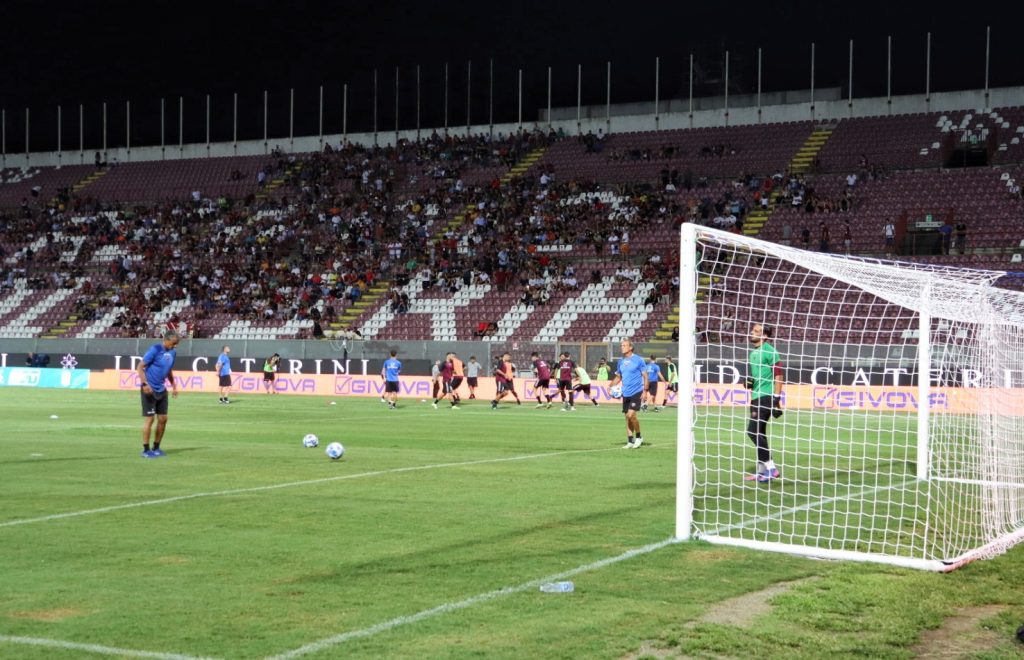 Reggina-Sudtirol riscaldamento