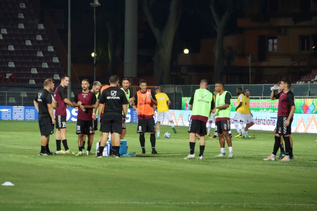 Reggina-Sudtirol riscaldamento