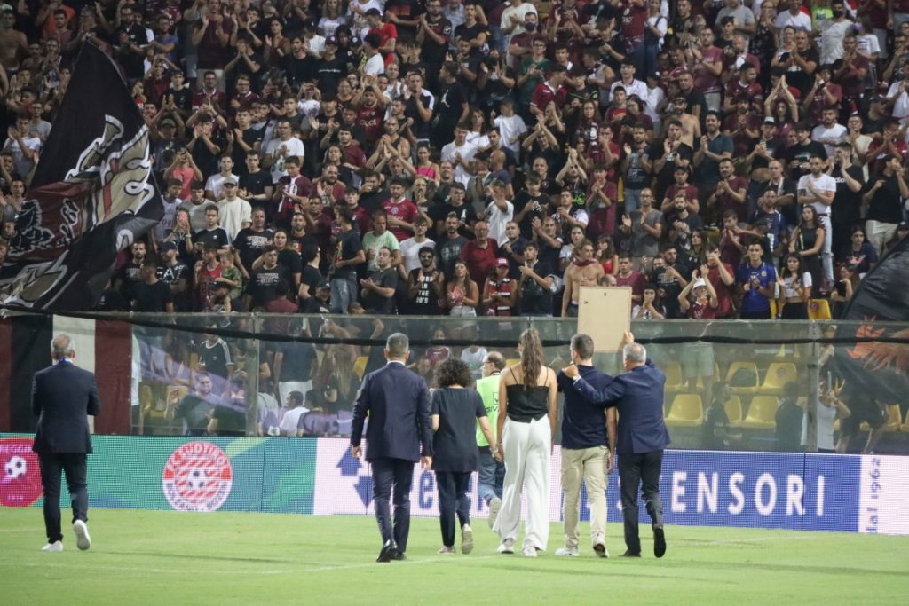 Reggina-Sudtirol saladini cardona famiglia tolotti curva sud tifosi granillo