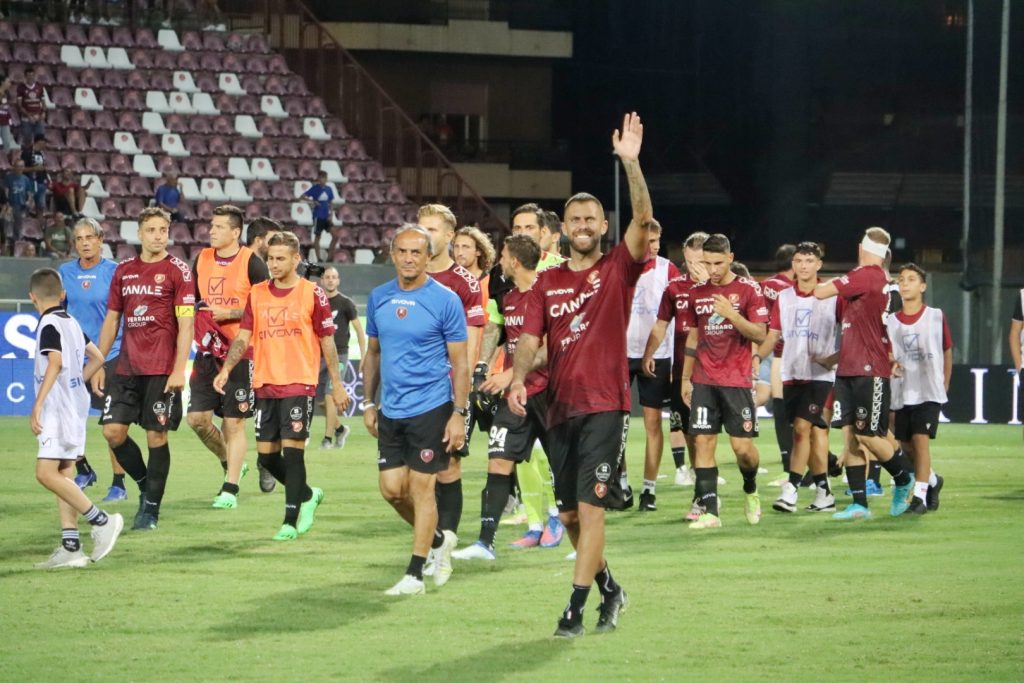 Reggina-Sudtirol festeggiamenti menez