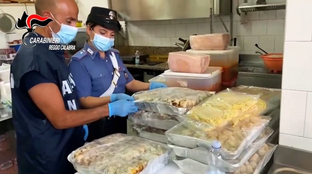 carabinieri nas reggio calabria sequestro alimenti