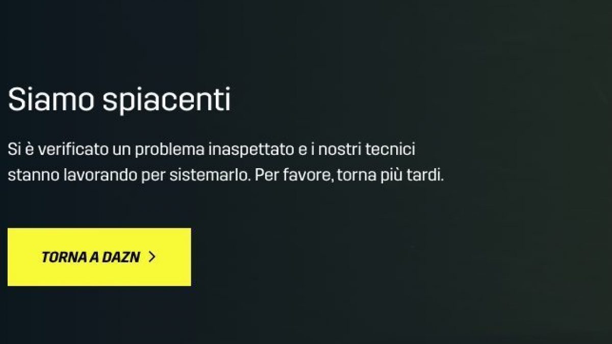 disservizi dazn