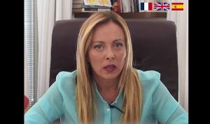 giorgia meloni videomessaggio