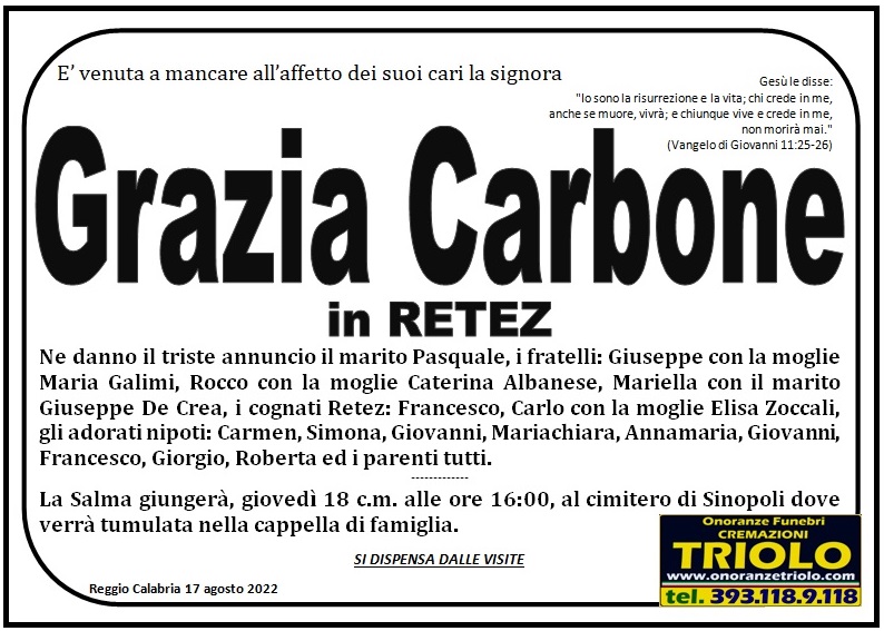 grazia carbone