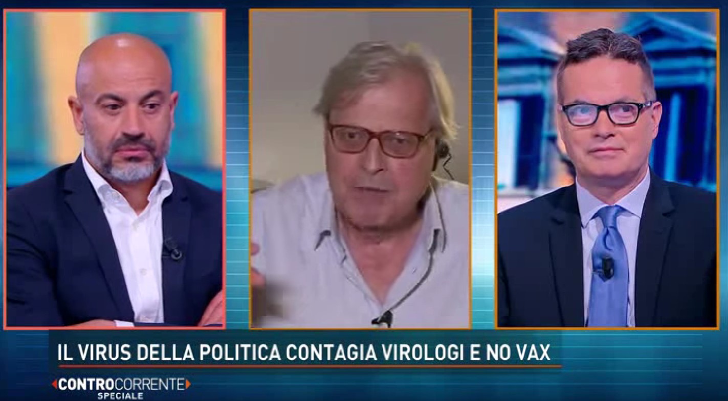 paragone sgarbi klaus davi