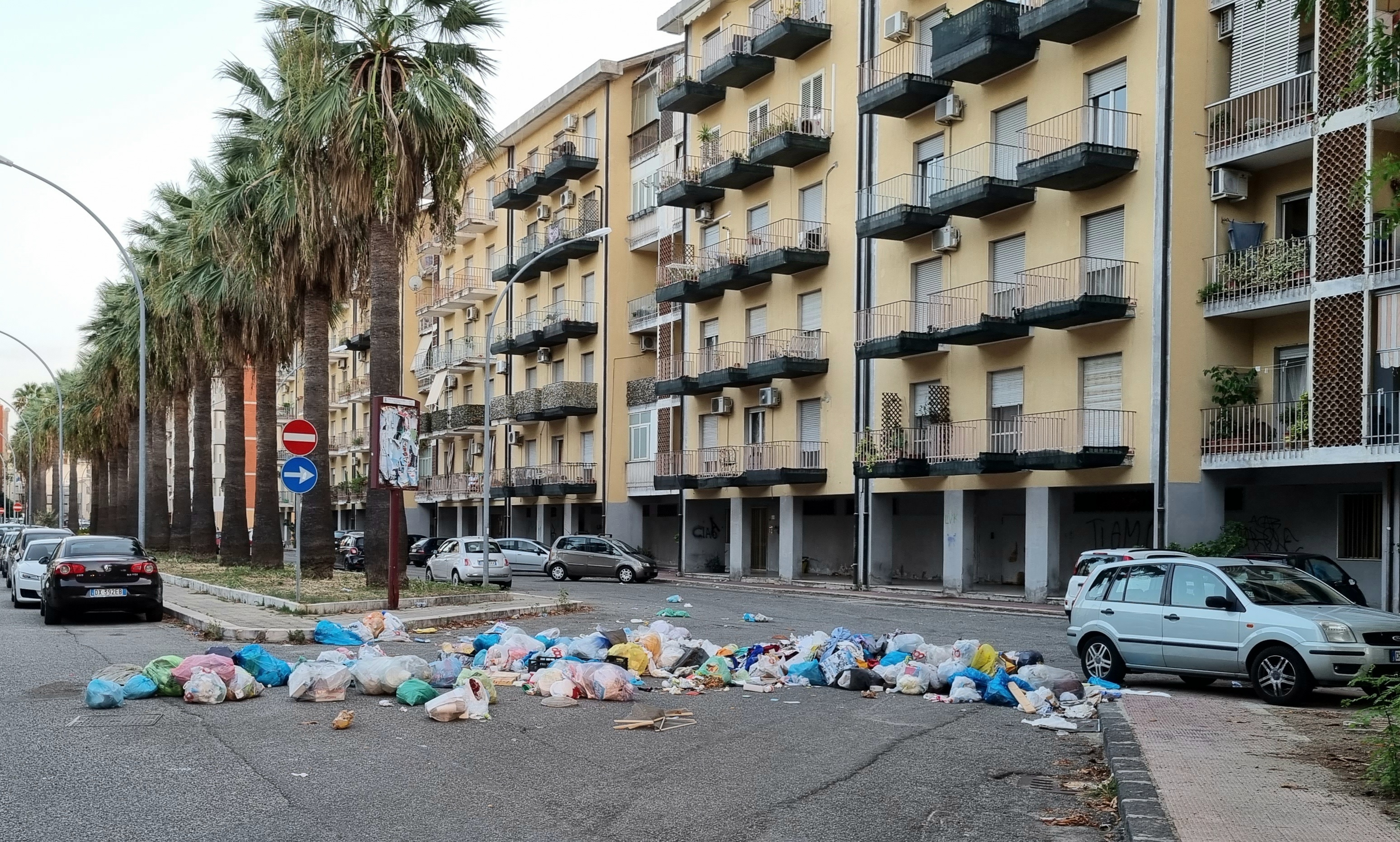 spazzatura via palmi