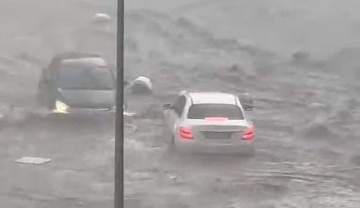 strade allagate caltanissetta maltempo