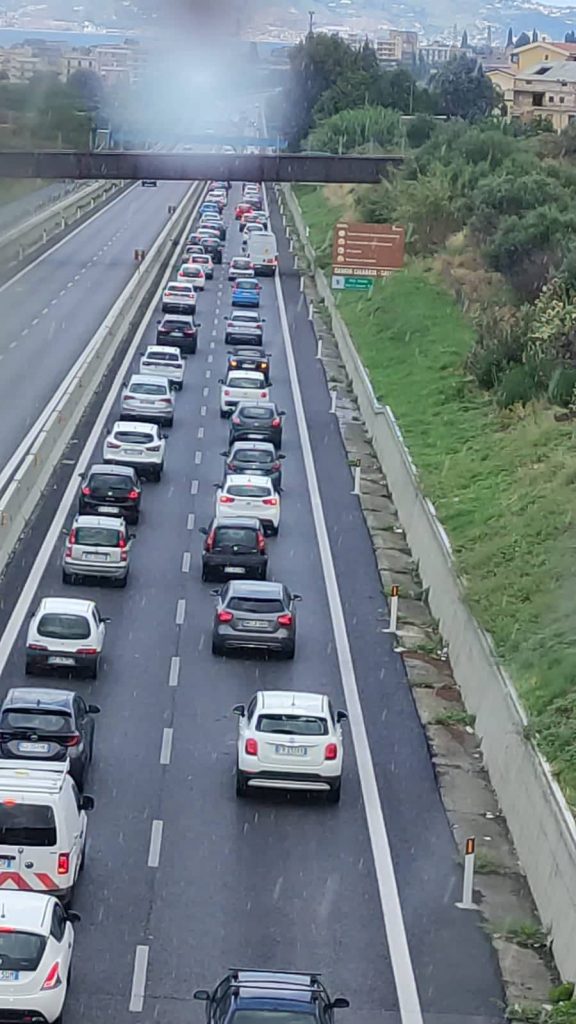 traffico autostrada gallico incidente anas