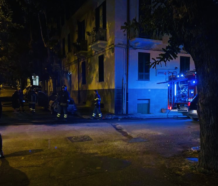 incendio auto Rettore  Prof. Antonino Zumbo