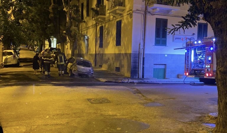 incendio auto Rettore  Prof. Antonino Zumbo