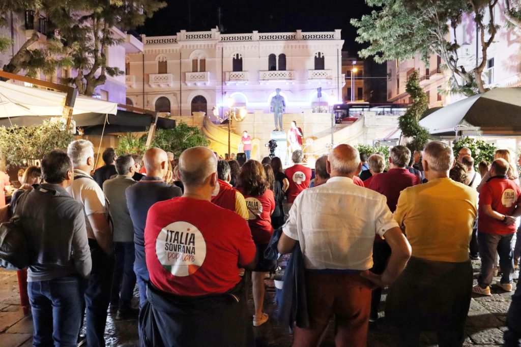 Comizio Italia Sovrana Popolare reggio calabria