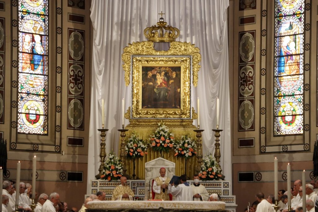 Consegna cero votivo festa madonna