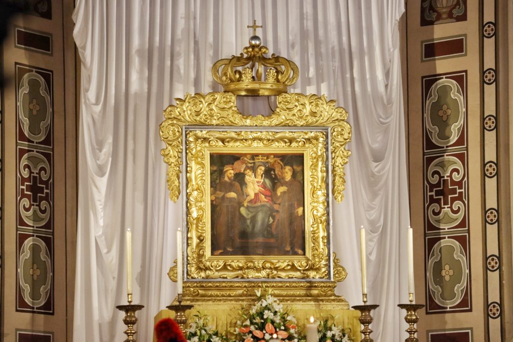Consegna cero votivo festa madonna