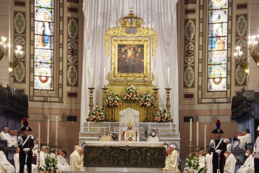 Consegna cero votivo festa madonna