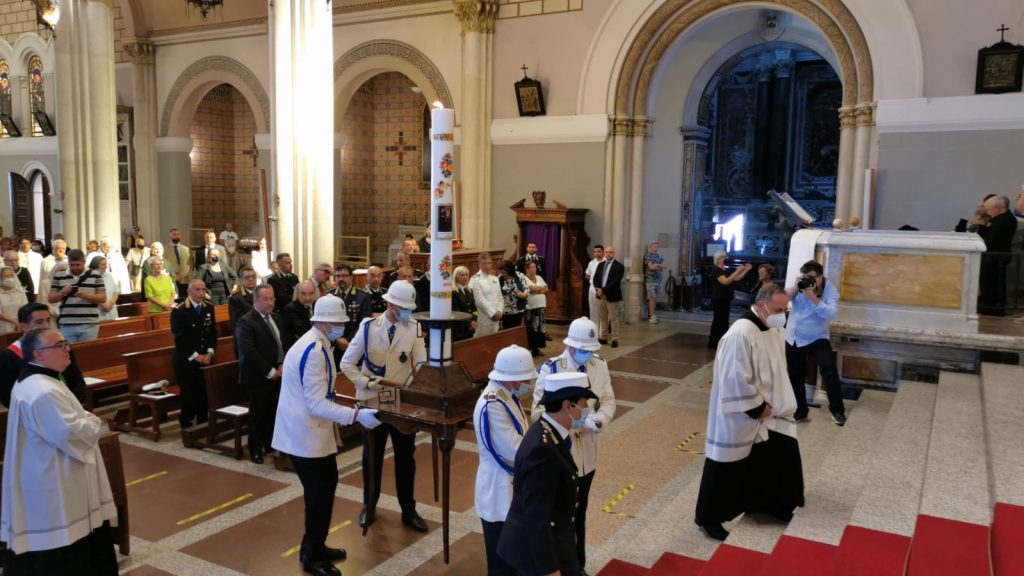 Consegna cero votivo festa madonna