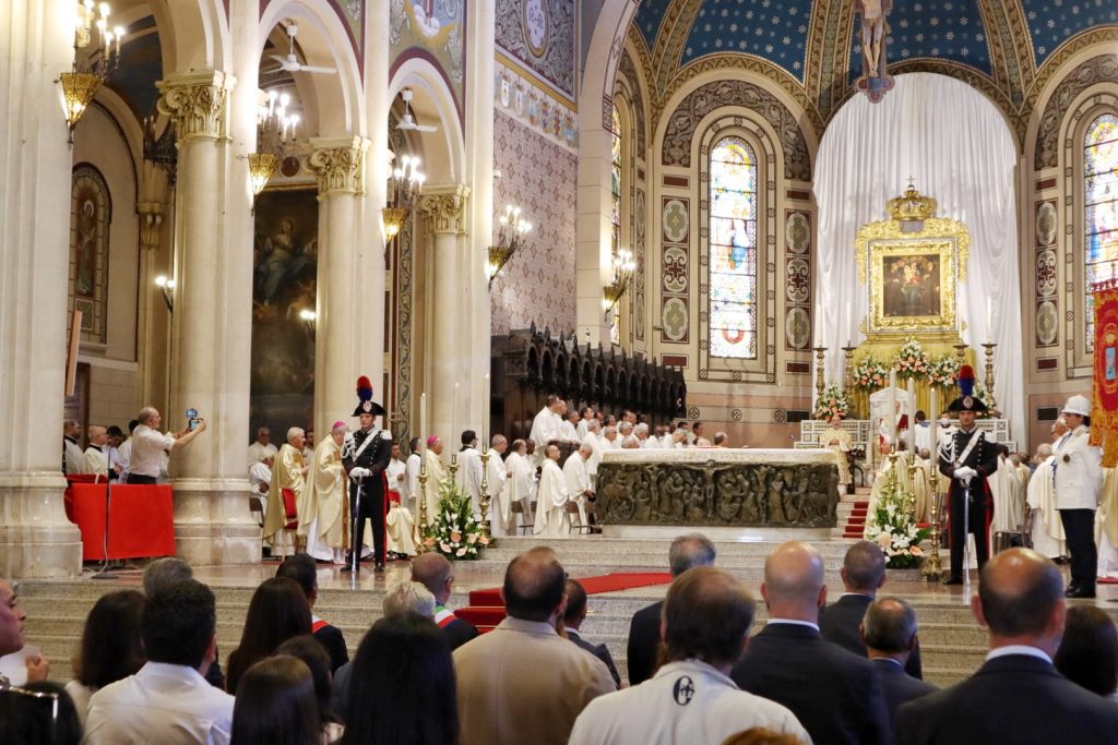 Consegna cero votivo festa madonna