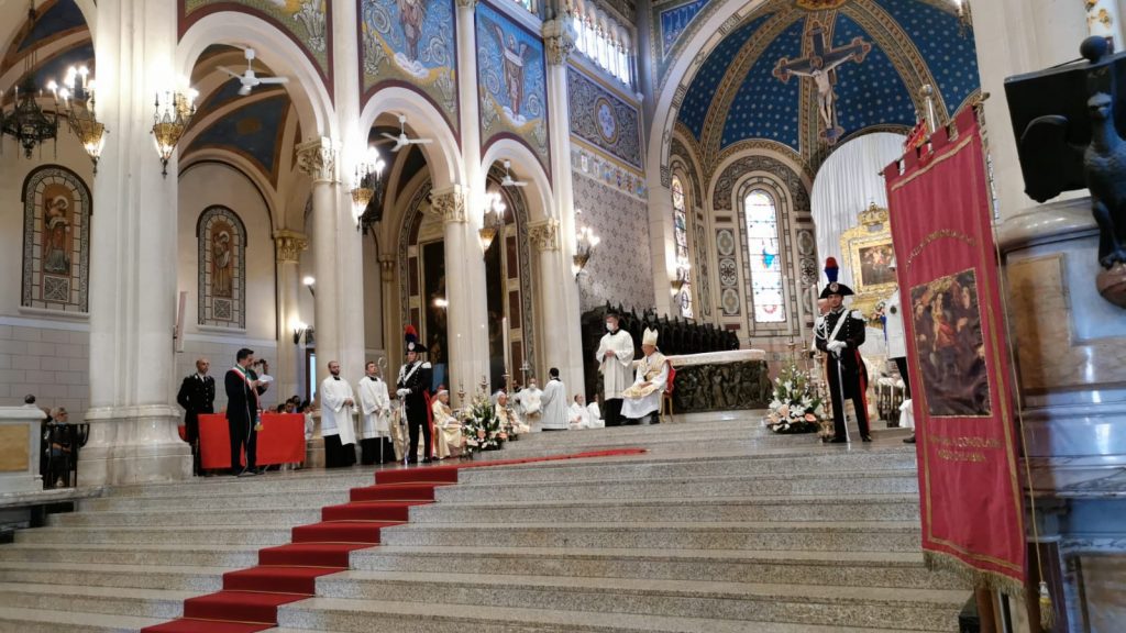 Consegna cero votivo festa madonna