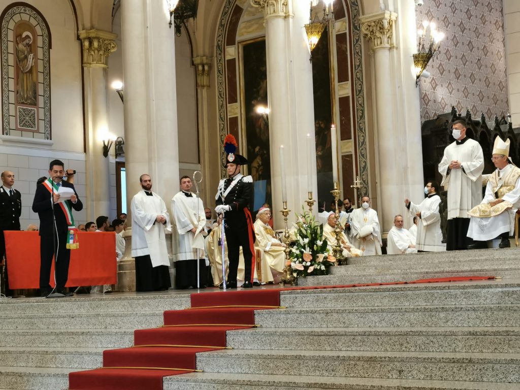 Consegna cero votivo festa madonna