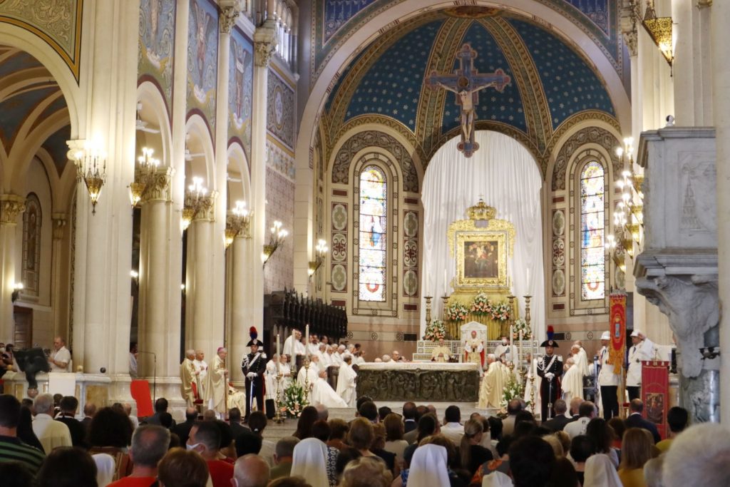 Consegna cero votivo festa madonna
