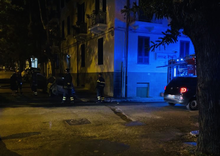 incendio auto Rettore  Prof. Antonino Zumbo