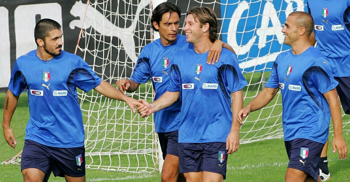 Gattuso Inzaghi Cassano Cannavaro Italia