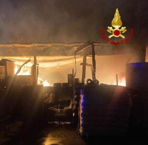 Incendio messina