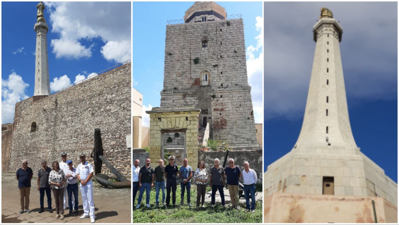 Lavori zona falcato stele Madonnina e portale accesso Lanterna