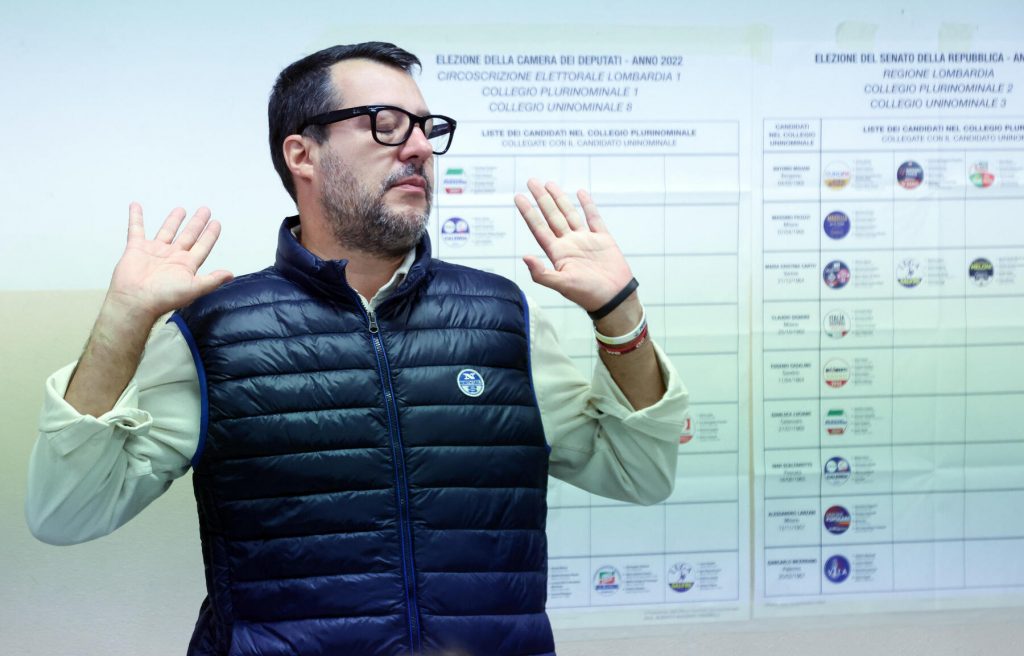Matteo Salvini voto Elezioni