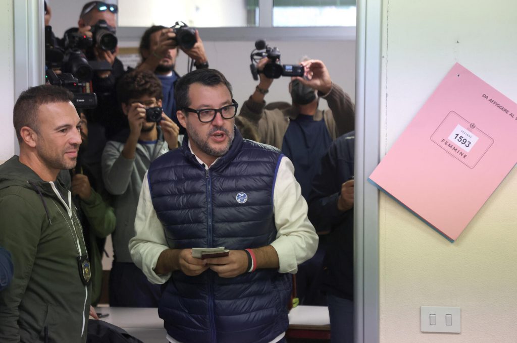 Matteo Salvini voto Elezioni