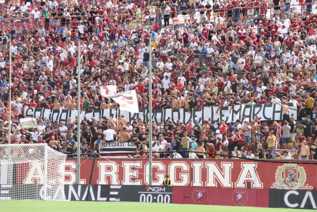 Reggina-Cittadella Curva Sud tifosi Granillo