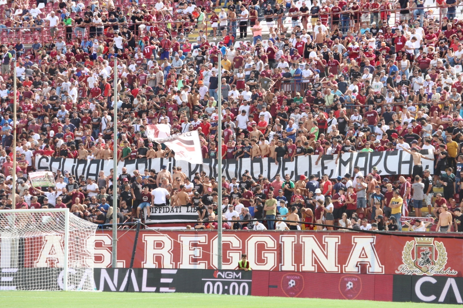Reggina-Cittadella Curva Sud tifosi Granillo