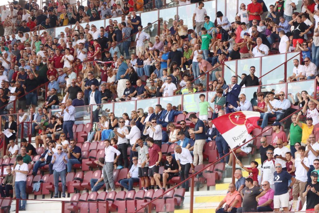 Reggina-Cittadella tifosi Granillo Tribuna coperta