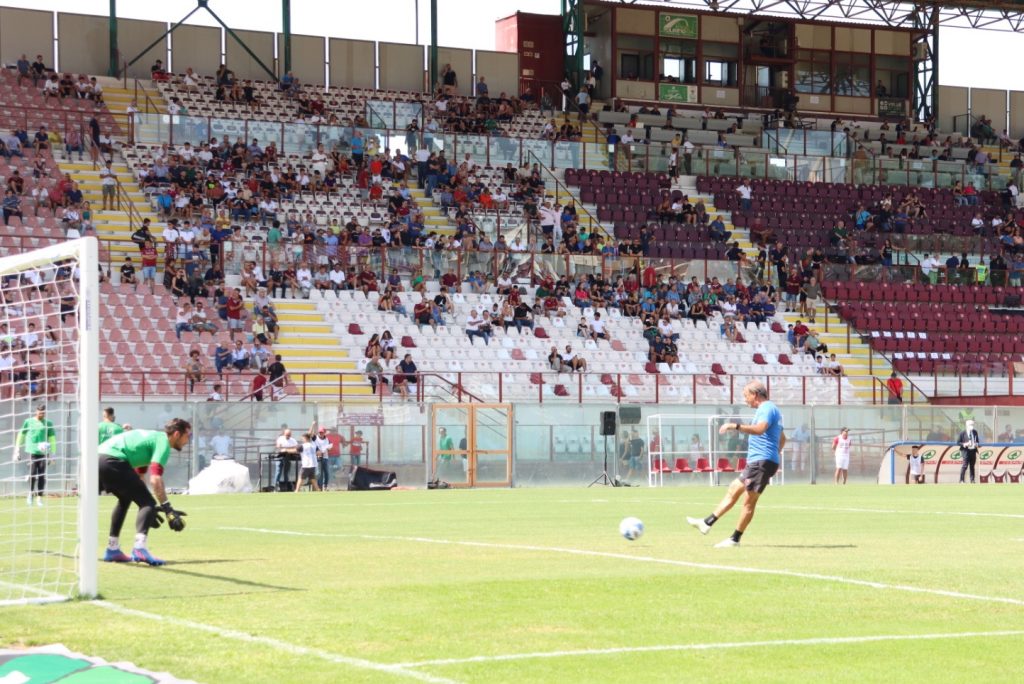 Reggina-Palermo riscaldamento