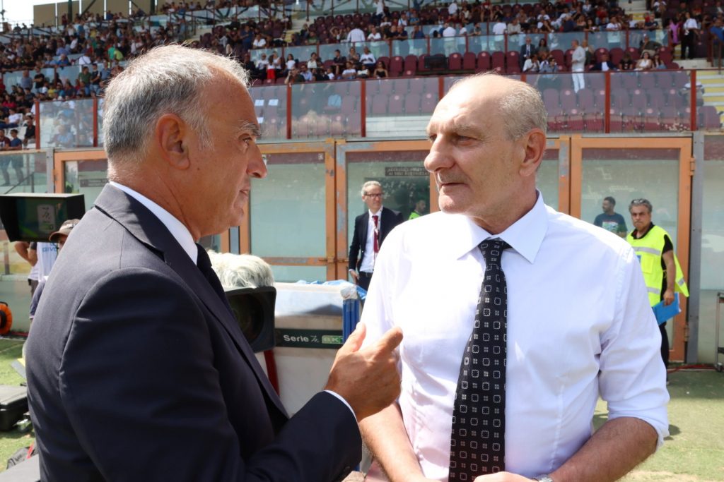 Reggina-Palermo Cardona e Maurizio Poli