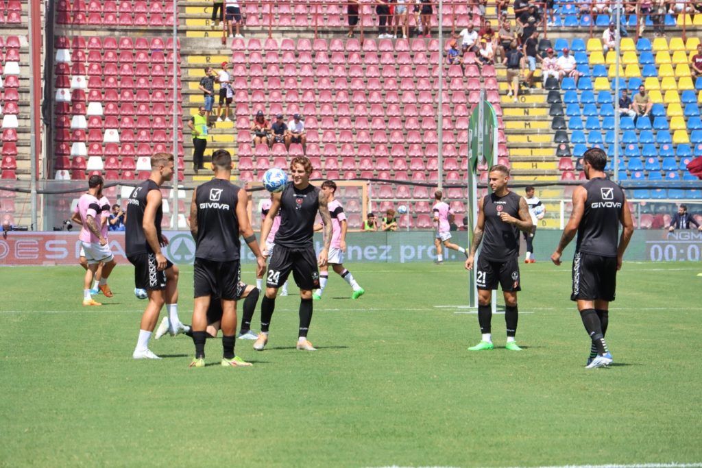 Reggina-Palermo riscaldamento