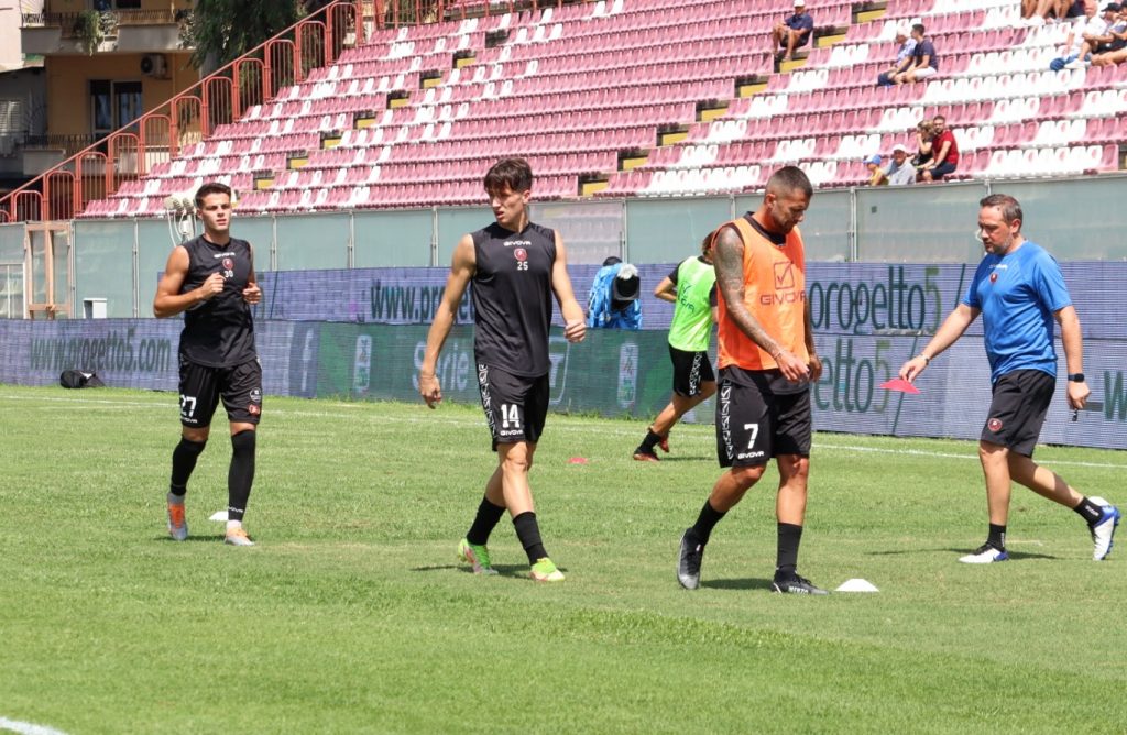 Reggina-Palermo riscaldamento