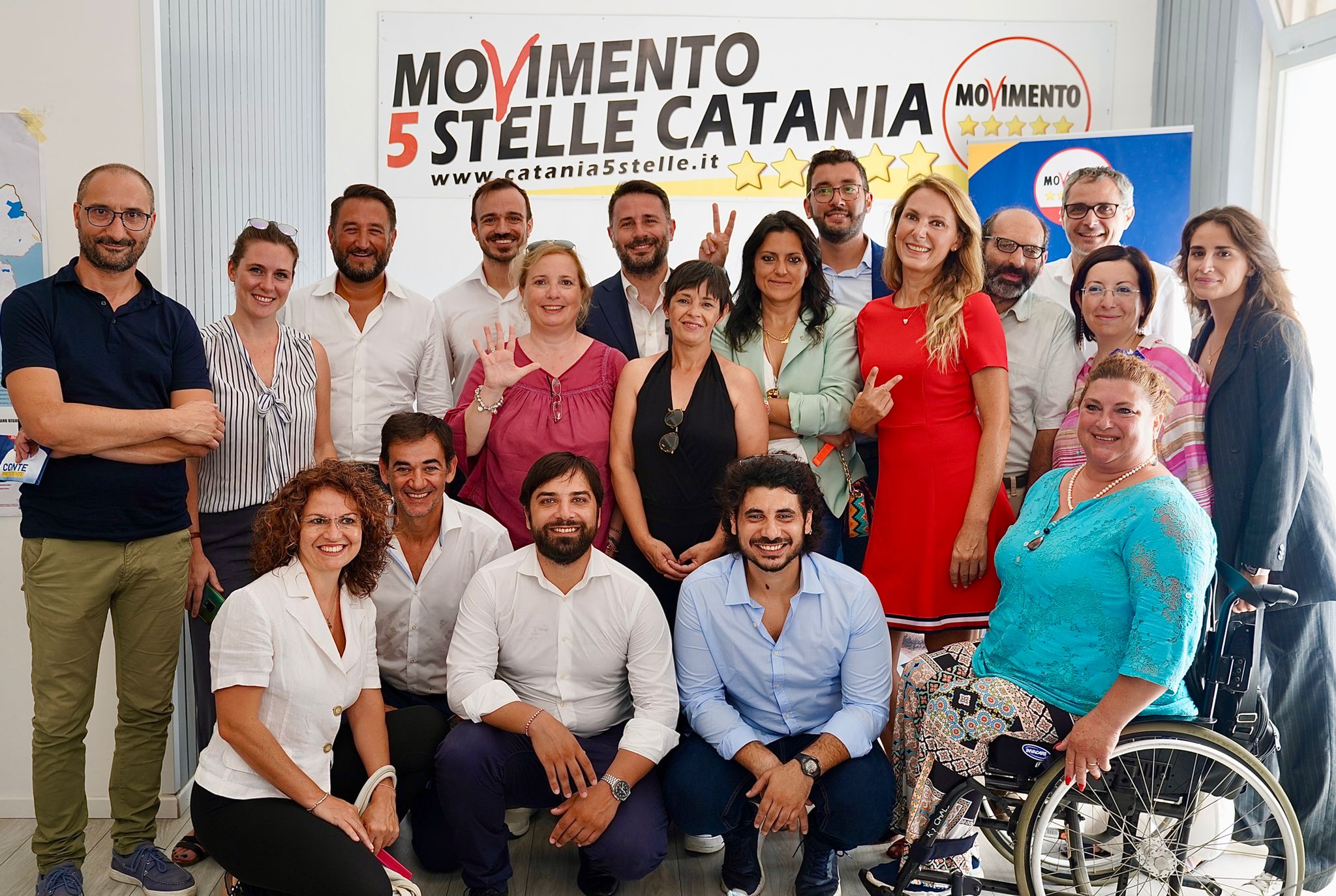 candidati M5S CT con Cancelleri e Di Paola