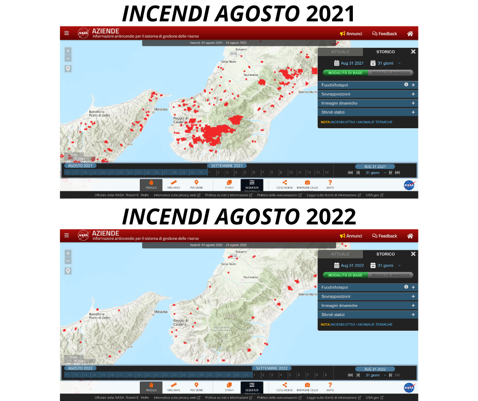incendi reggio calabria