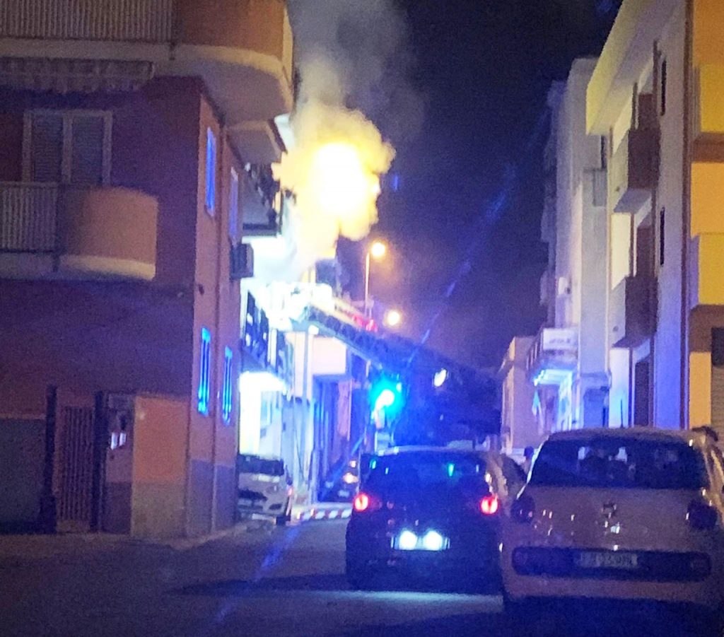 incendio via nicola furnari