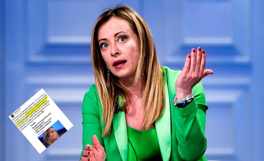 meloni titoli stampa