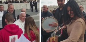 papa francesco tarantella calabrese