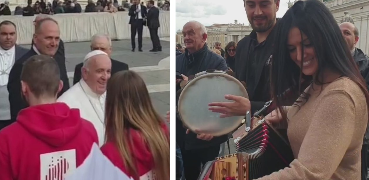 papa francesco tarantella calabrese