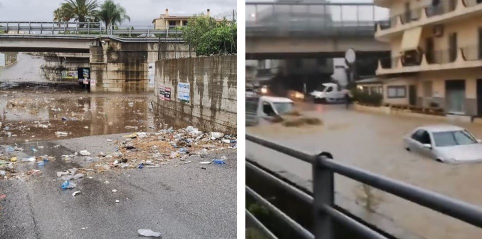 reggio calabria sott'acqua